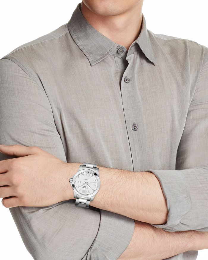 Longines Conquest Watch 41mm In Silver ModeSens