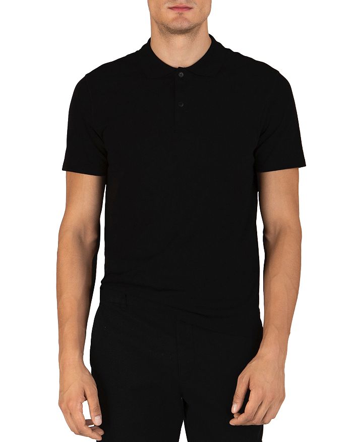 Atm Anthony Thomas Melillo Jersey Classic Fit Polo Shirt In Black