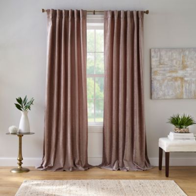 Carnaby Distressed Velvet Window Curtain, 50" x 84"