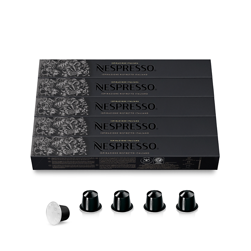 Nespresso Capsules Originalline, Ristretto, Dark Roast Espresso Coffee, 50-count Espresso Pods