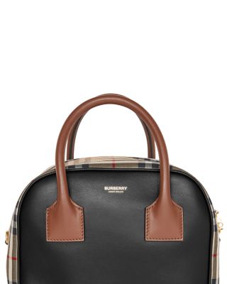 Burberry Small Leather Vintage Check Cube Bag Bloomingdale's