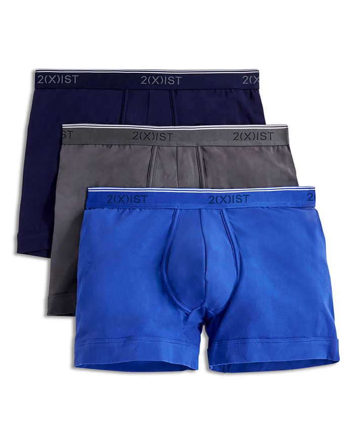 Shop 2(x)ist Stretch Boxer Briefs, Pack Of 3 In Eclipse