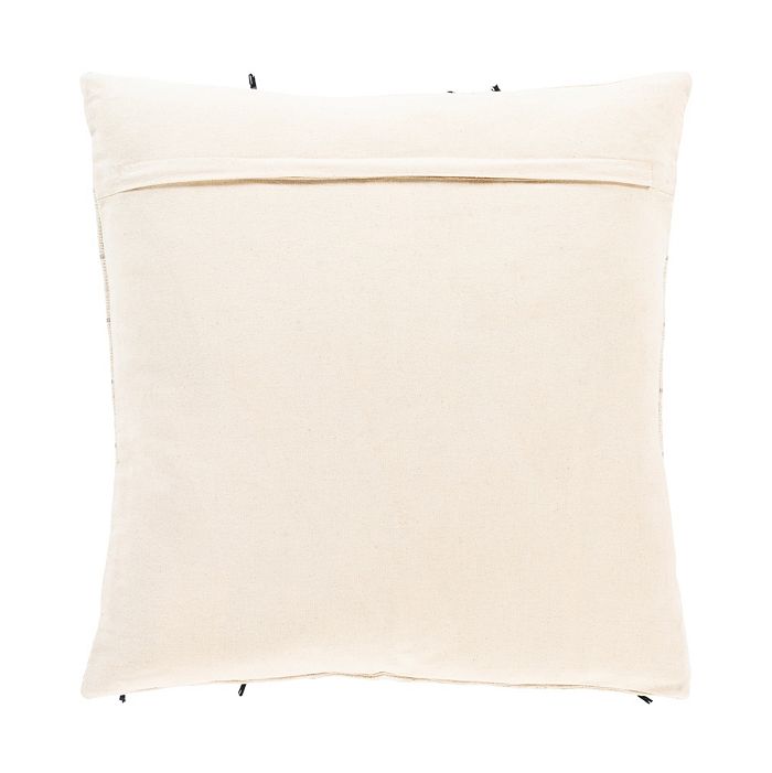 Shop Surya Justine Decorative Pillow, 22 X 22 In Beige, Black, Sage