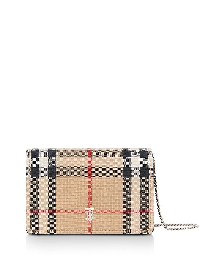 UNBOXING BURBERRY VINTAGE CHECK CARD CASE WITH DETACHABLE STRAP
