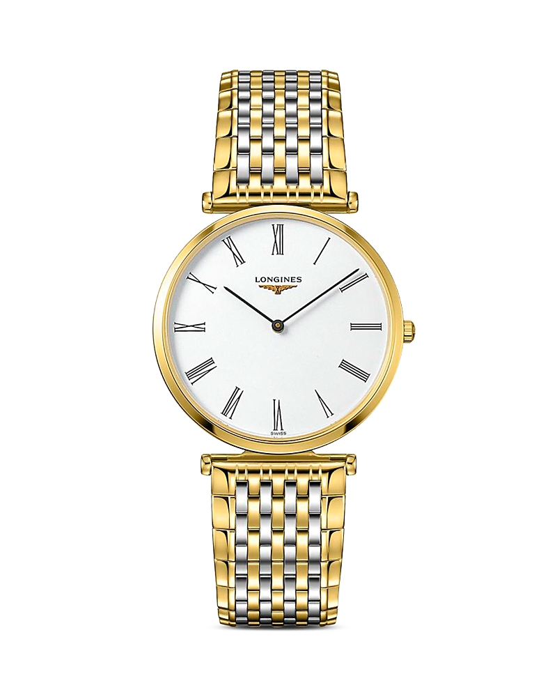 Longines Women's La Grande Classique White Dial Watch In White/gold