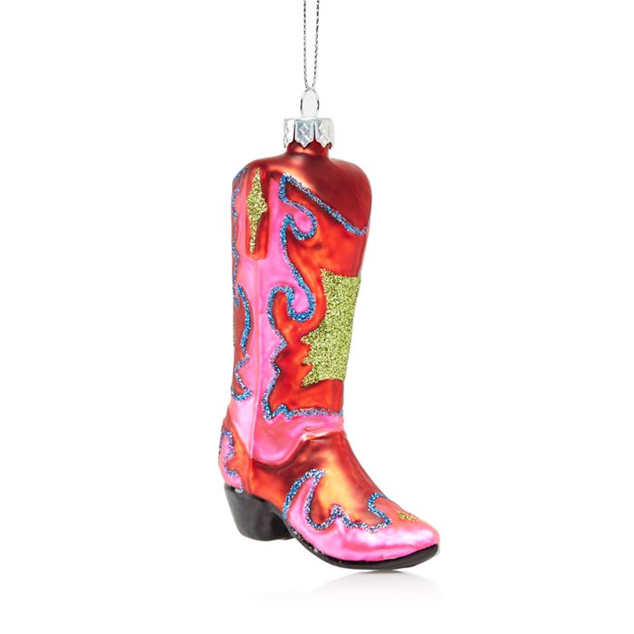 Bloomingdale's Glass Pink Boot Ornament - 100% Exclusive | Bloomingdale's