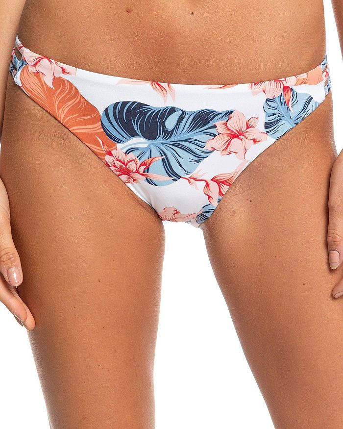 Roxy Floral Print Bikini Bottom In Bright