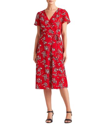 Ralph Lauren Floral Print Belted Dress | Bloomingdale's