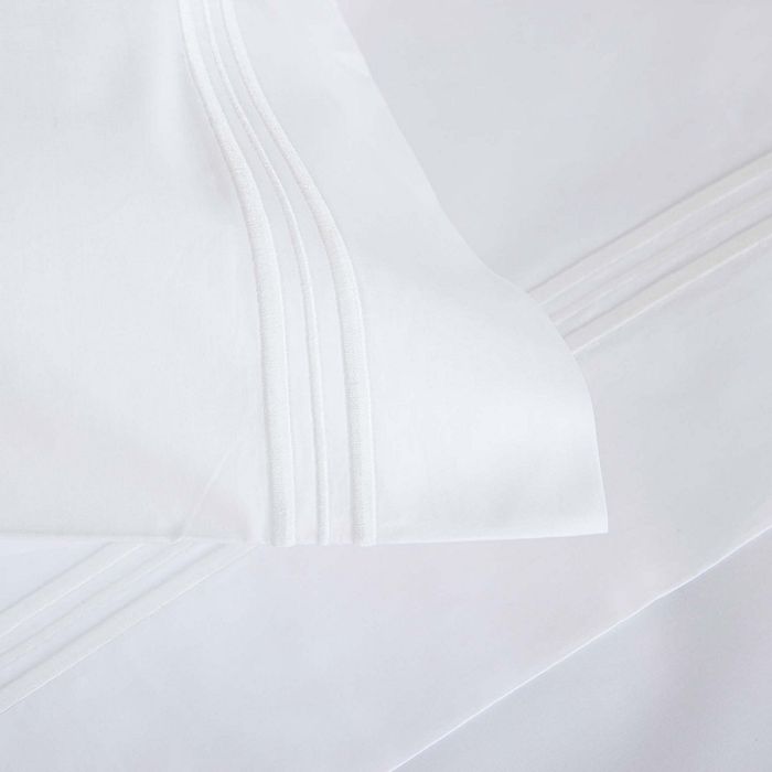 Shop Frette Triplo Popeline Pillowcase Standard In White/milk