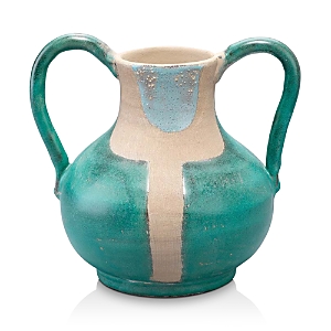 Shop Jamie Young Company Maye Two Handled Vessel In Aqua