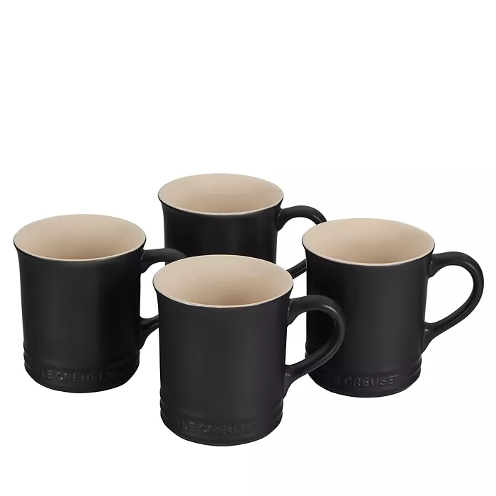 Stoneware Mugs, Set of 4