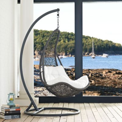 Abate Wicker Rattan Outdoor Patio Swing Chair