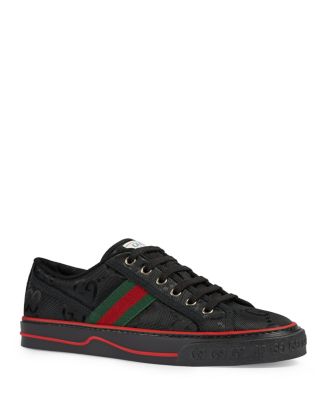 Shops black gucci tennis shoes