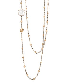 Pasquale Bruni - 18K Rose Gold Bon Ton Floral Gemstone & Diamond Necklace, 26"