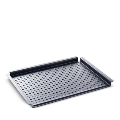 BK Cookware - Black Steel BBQ Perforated Grill Tray, 17"