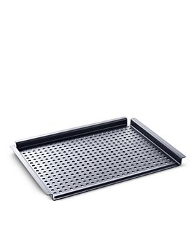 BK Cookware - Black Steel BBQ Perforated Grill Tray, 17"