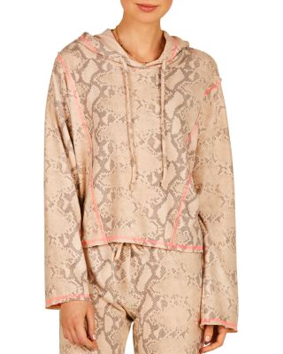 snake print hoodie