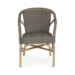 Sika Design S Madeleine Rattan Bistro Arm Chair In Brown