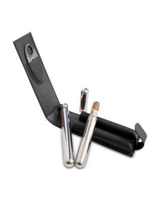 ROYCE New York - Leather Cigar Flask Carrying Case