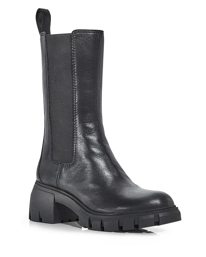 Aqua Women's Hype Pull On Booties - 100% Exclusive In Black Leather