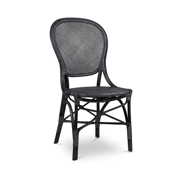 Sika Designs S Rossini Rattan Bistro Side Chair In Gray
