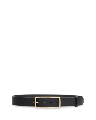 black leather ladies belt