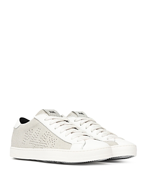 P448 Women's John Sneakers In White/taupe