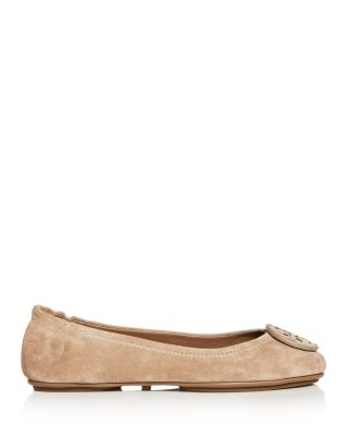 beige suede flats