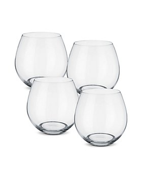 Villeroy & Boch - Entree Juice/Red Wine Stemless Glasses, Set of 4