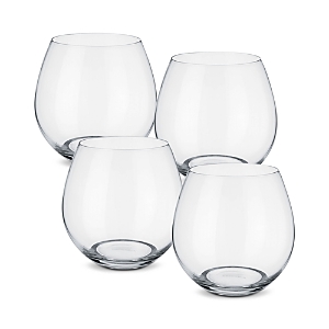 Villeroy & Boch Entree Juice/red Wine Stemless Glasses, Set Of 4