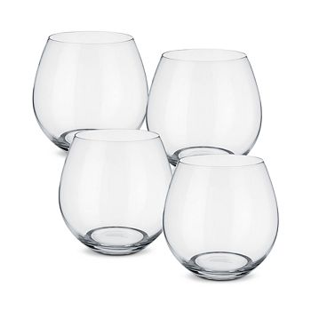 Villeroy & Boch - Entree Juice/Red Wine Stemless Glasses, Set of 4