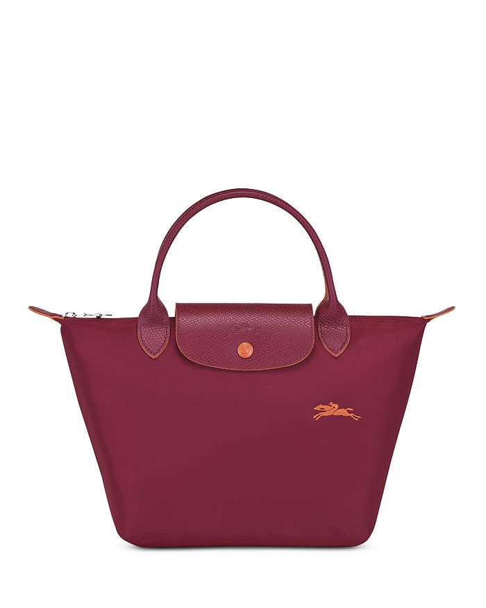 Longchamp Le Pliage Club Small Nylon Travel Bag In Garnet Red/silver | ModeSens