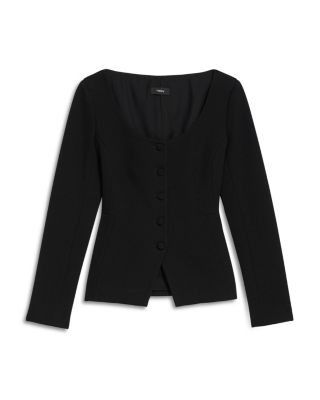 【美品】Theory SCOOP NECK JKT WESTWOOD セオリー Theory Scoop Neck Jacket | Bloomingdale's
