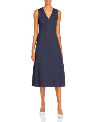 Theory Seamed V Neck Dress | Bloomingdale's Women