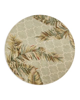 Sparta Tropical Mosaic Round Area Rug, 7'6" x 7'6"