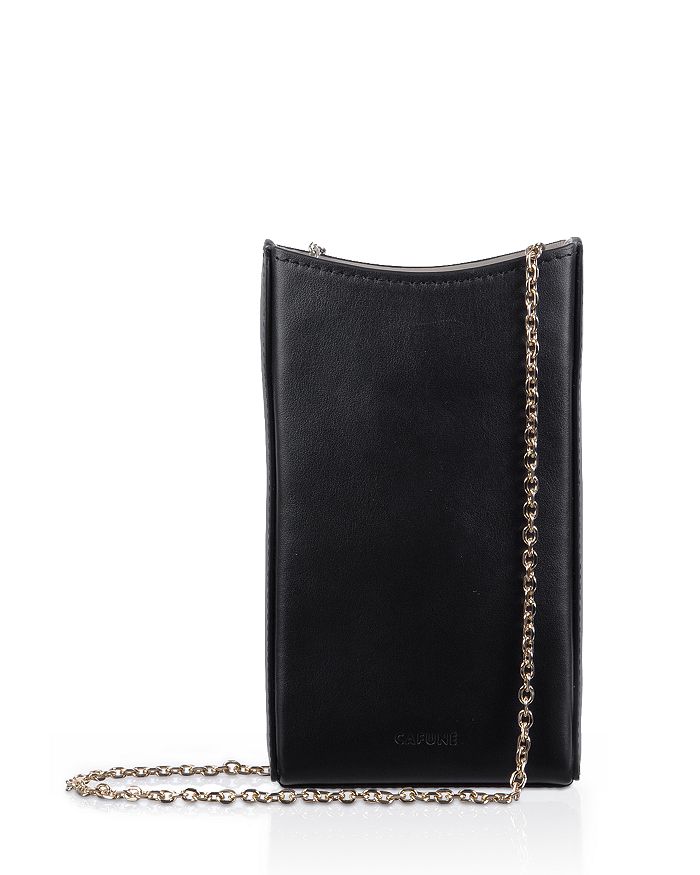Cafuné Camber Leather Sling Bag In Black