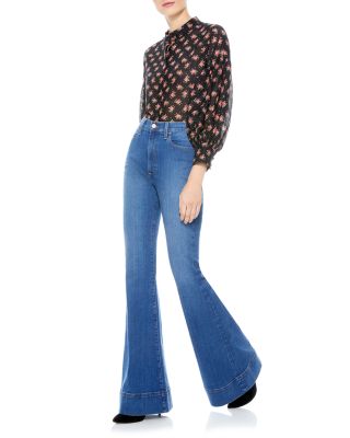 alice and olivia flare jeans