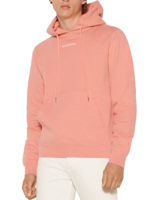 Sandro Logo Hoodie In Peach Pink | ModeSens