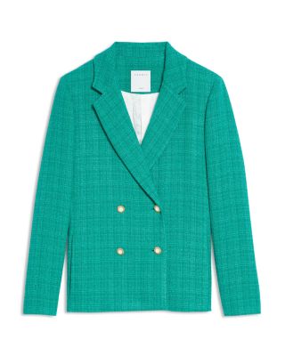 sandro green blazer