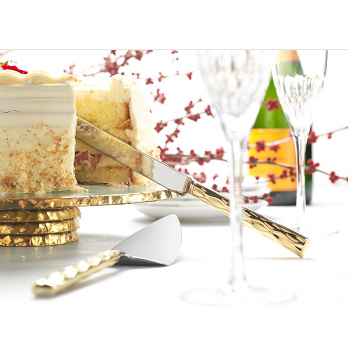 Shop Michael Wainwright Truro Cake Knife & Server Set In Gold