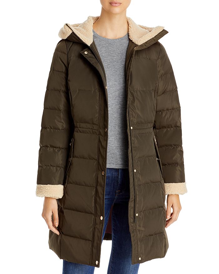 Kate spade faux on sale fur trim puffer coat
