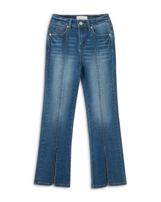 wide leg jeans with slits