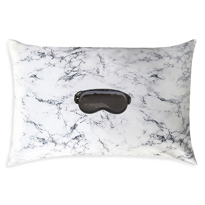 Slip For Beauty Sleep Pure Silk Beauty Sleep Gift Set ($124 Value) In Marble/charcoal