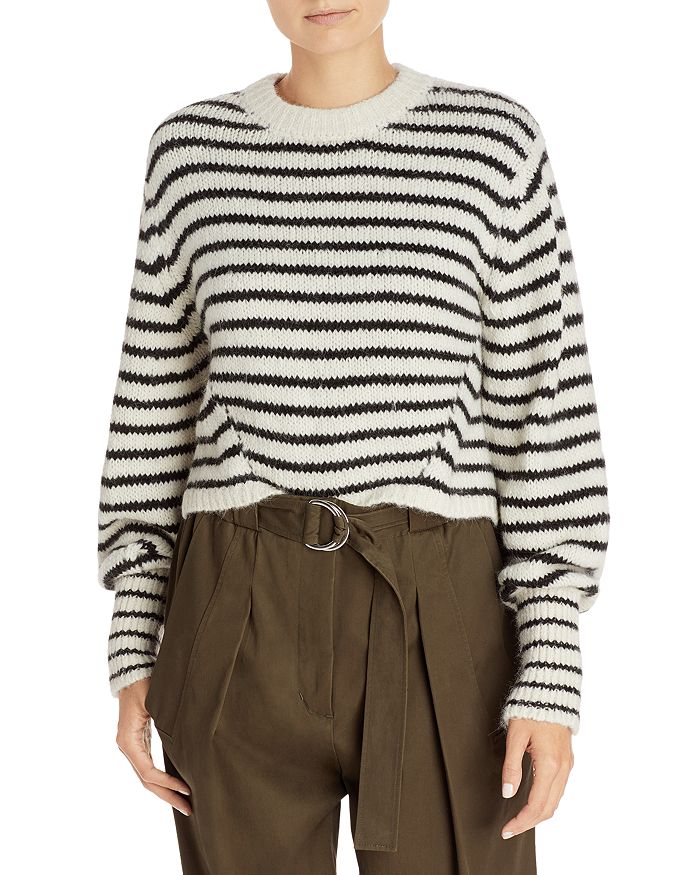 ELEVEN SIX KARA STRIPED SWEATER,ESFW20-17A