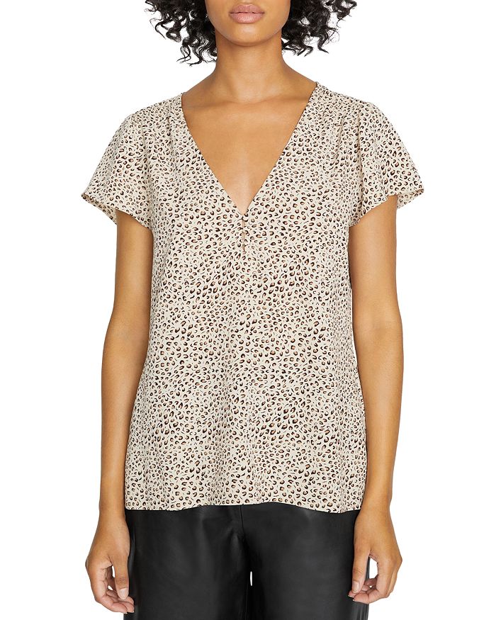 SANCTUARY NOW AND FOREVER LEOPARD PRINT TOP,CB1656GHA