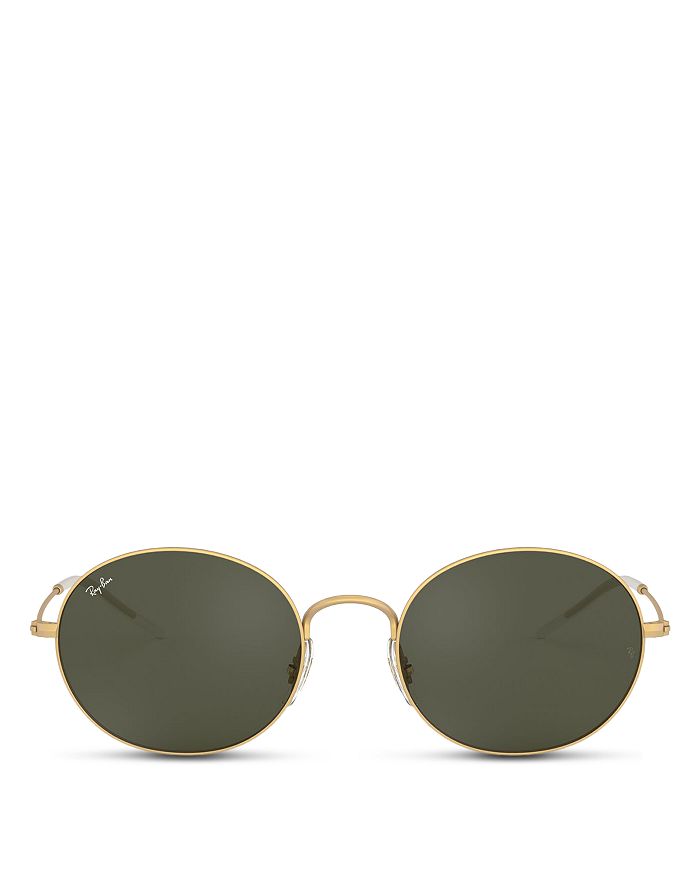 Ray-Ban Men's Oval Solid Sunglasses, 53mm | Bloomingdale's