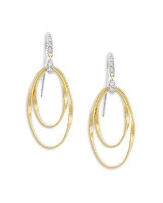 Marco Bicego - 18K Yellow Gold Onde Double Loop Hook Earrings