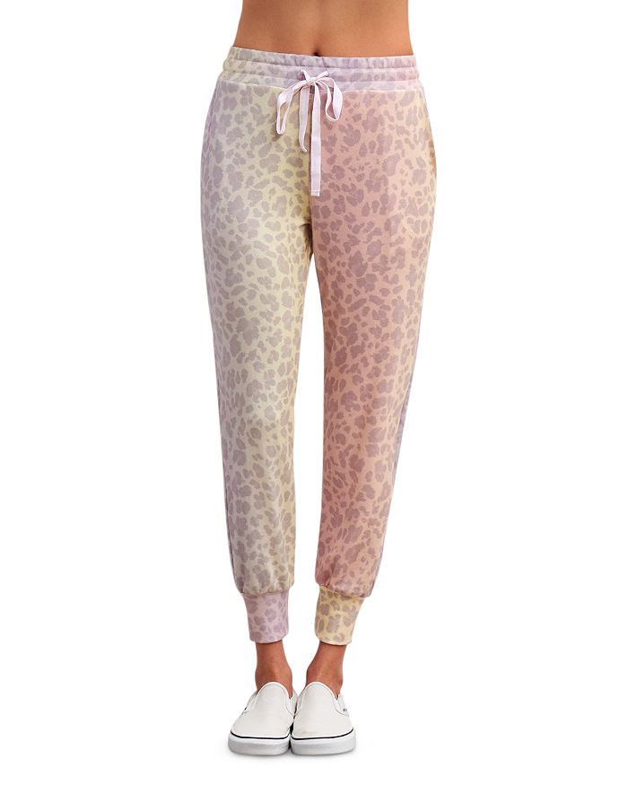 pink leopard joggers