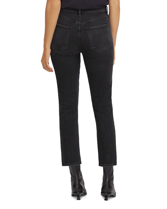 Shop Agolde Riley High Rise Cropped Straight Jeans In Panoramic