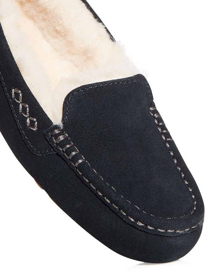 Shop Ugg Women's Ansley Moc Toe Slippers In Black